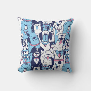 Almofada Linha De Água Desenho Cão Cachorro Puppia Arte Ani