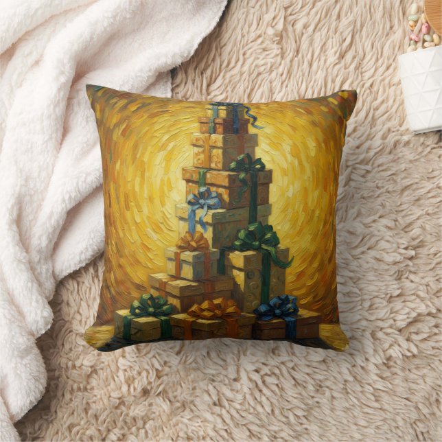 Almofada Linha de Natal sensual ao estilo Van Gogh (Cobertor)