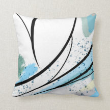 Linha Preta Branco Azul Splatter