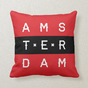 Almofada Linha travesseiro tipográfico de Amsterdão 3