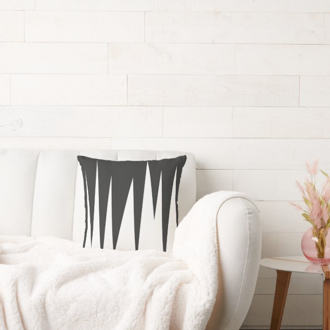 Almofada Linhas Brancas do Minimalismo de abstrato Art (Sofá)