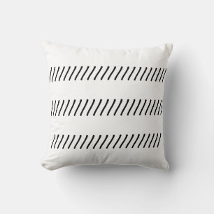 Almofada Linhas minimalistas simples / preto e branco