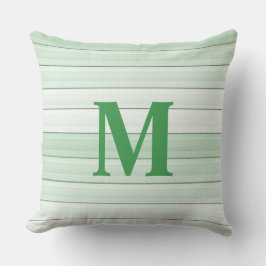 Almofada Linhas Mint Green Stripes Minimalistas Modernas de