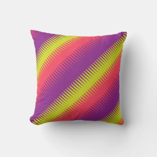 Almofada Linhas travesseiro decorativo coral roxo do dente