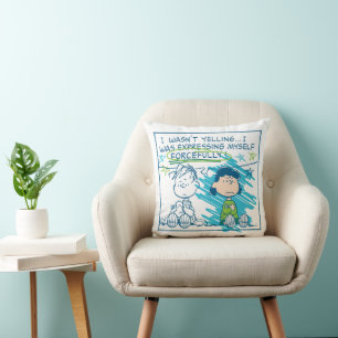 Almofada Linus & Lucy "Eu não estava gritando..."