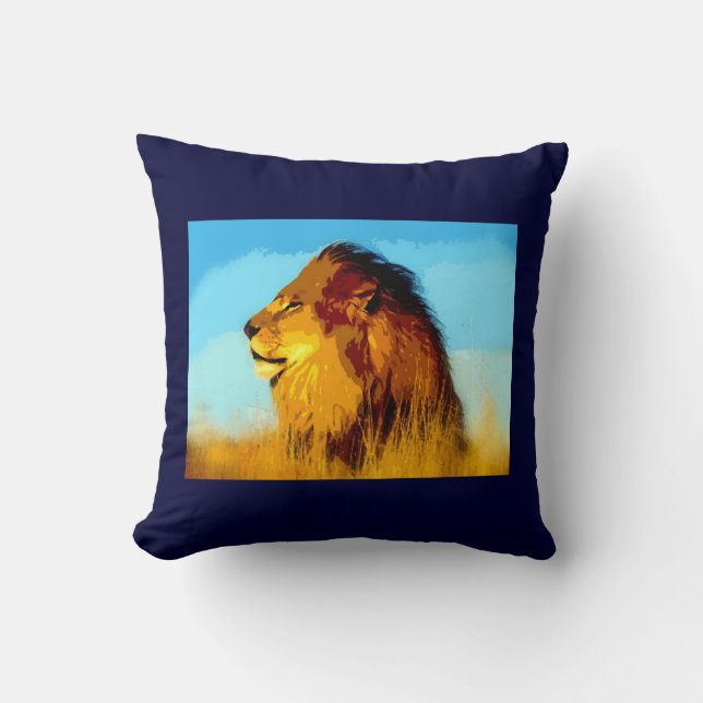 Almofada Lion American MoJo Travesseiro (Frente)