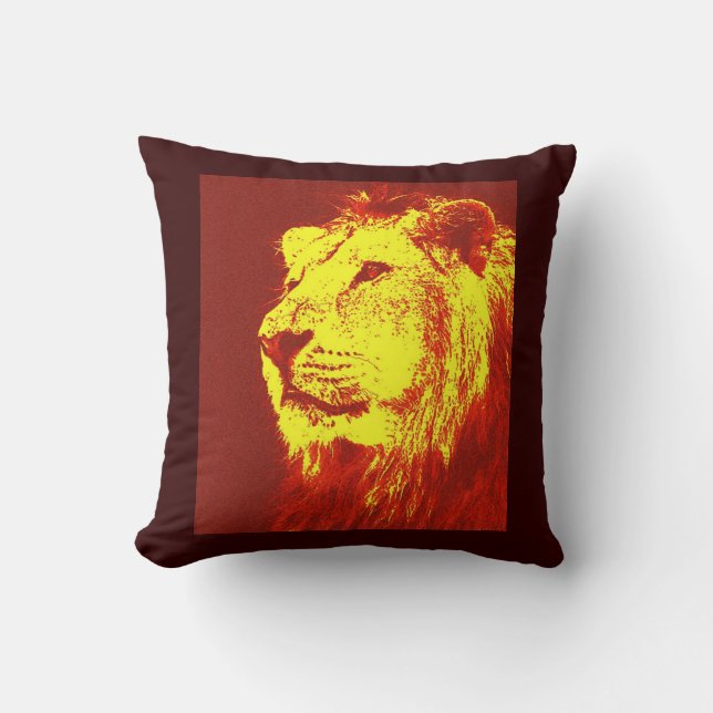 Almofada Lion American MoJo Travesseiro (Frente)
