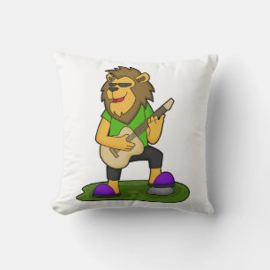 Almofada Lion Musical Guitar Music