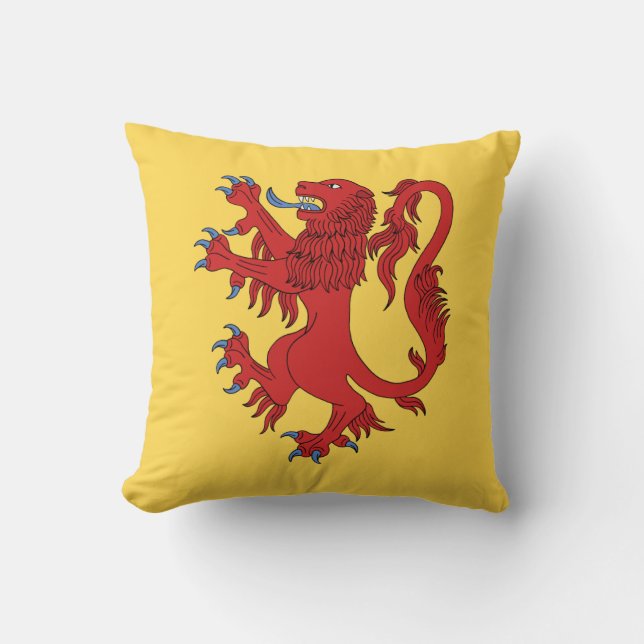 Almofada Lion Rampant Gules (Frente)