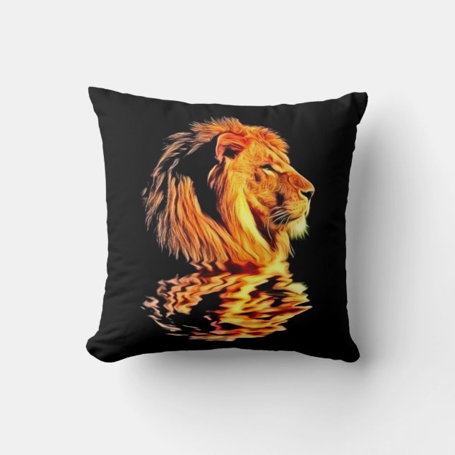 Almofada Lion Retro Art (Frente)