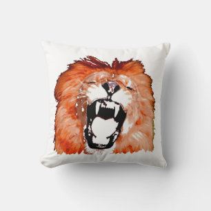 Almofada Lion Roaring American MoJo Travesseiro