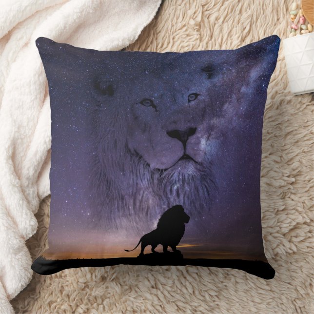 Almofada Lion Spirit & Silhouette African Sunset (Cobertor)