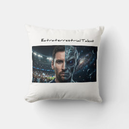 Almofada Lionel Messi Alien Cabra - Travesseiro Quadrado Mo