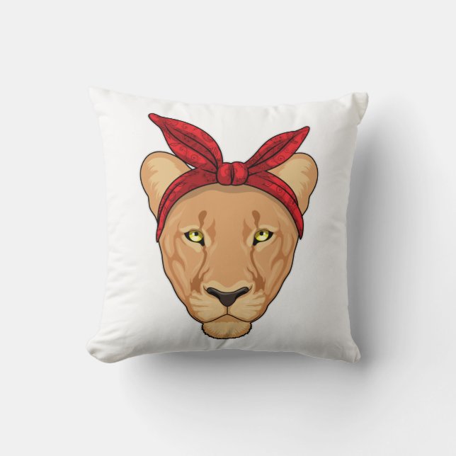 Almofada Lioness com Bandana (Frente)