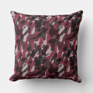 Almofada Lipstick and Dark Mauve camo abstract