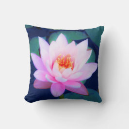 Almofada Lírio de água cor-de-rosa