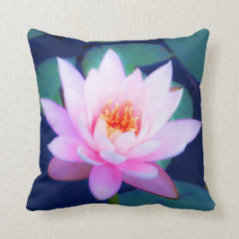 Almofada Lírio de água cor-de-rosa