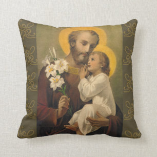 Almofada Lírio de Jesus do bebê de St Joseph