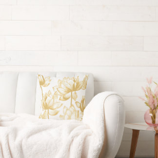 Almofada Lírio Dourado Personalizado