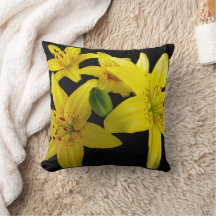 Lírios asiáticos em preto