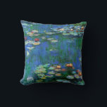 Almofada Lírios d'água 1916 Claude Monet Fine Art<br><div class="desc">Water Lily é uma das muitas pinturas de flores de lírio-d'água do artista francês Impressionismo,  Claude Monet,  pintando a luz,  a cor e as reflexões da natureza na água do lago entre as almofadas de lírios.</div>