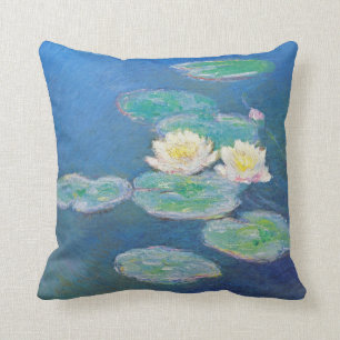 Almofada Lírios de água, nivelando o efeito por Monet