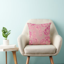 Almofada Lise Rosa Suave 🌸 Floral Elegante