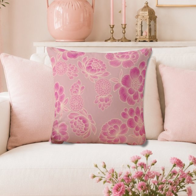 Almofada Lise Rosa Suave 🌸 Floral Elegante (Criador carregado)