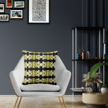 Listra Ornamental Amarela Dourada Padrão Sem Costu