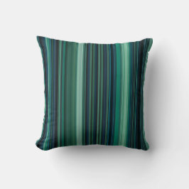 Almofada Listras de Azul Aqua e Verde Água