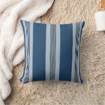 Listras Elegantes Estilo Cabana Azul Claro Azul