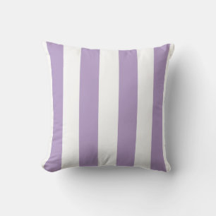 Almofada Listras Lilac Roxo e Branco
