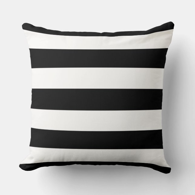 Almofada listras pretas grandes (Frente)