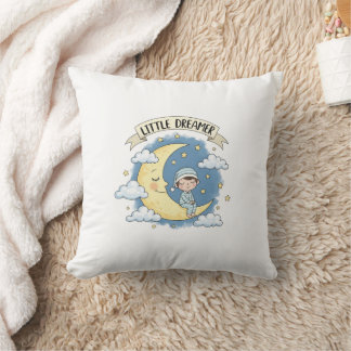 Almofada Little Dreamer Sleeping on Moon - Throw pillow