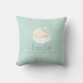 Almofada Little One on cloud pillow, New Baby Throw Pillow