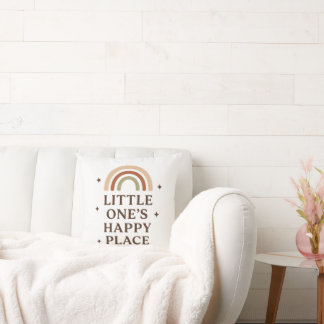 Almofada Little One's Happy Place | Boho Rainbow Baby Decor