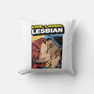 Almofada Live Laugh Lesbian
