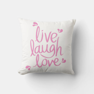 Almofada Live Laugh Love Motivational Cote