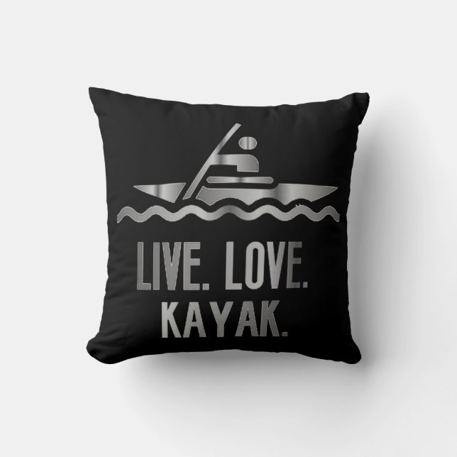 Almofada Live love kayak (Frente)