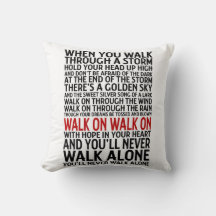 Liverpool FC Você nunca andará sozinho Cushion