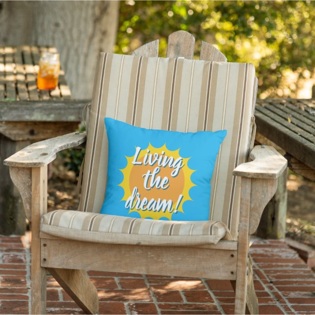 Almofada Living the dream sunshine outdoor pillow (Cadeira)