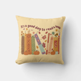 Almofada Livro de livros Amantes, Pumpkin Laranja e Folhas