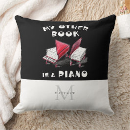 Almofada Livro de Música Piano Desenho 🎶 Monograma Persona
