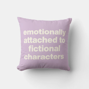 Almofada Livros Engraçados Citam Roxo Lilac Simples