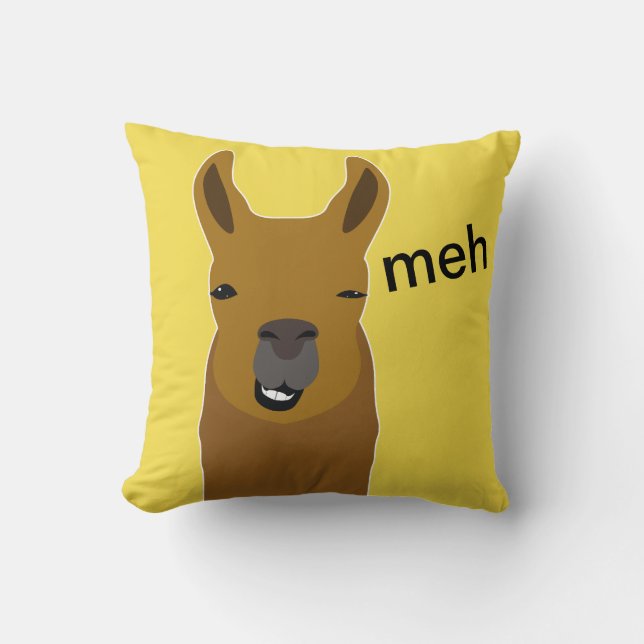 Almofada Llama Engraçado (Frente)