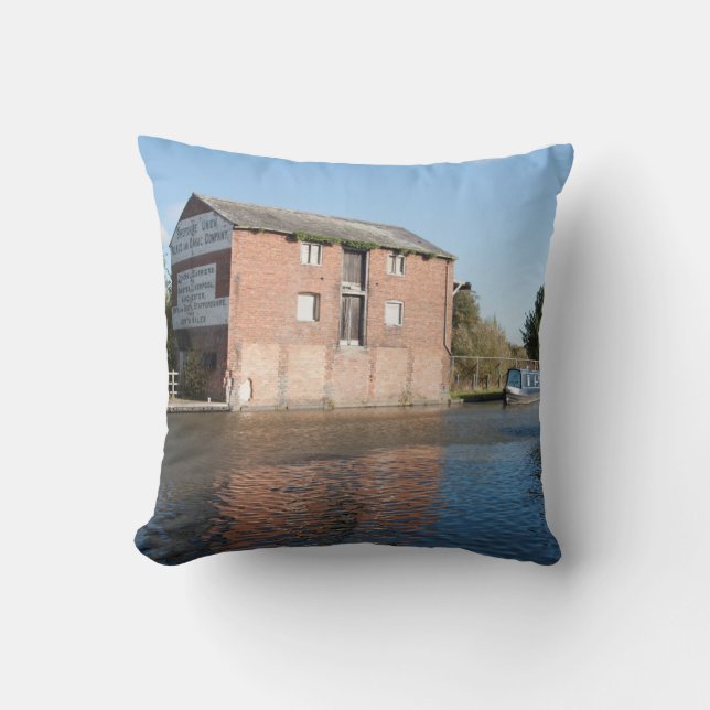 Almofada Llangollen Canal Ellesmere Inglaterra (Frente)