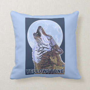 Almofada Lobo de YellowstoneHowling