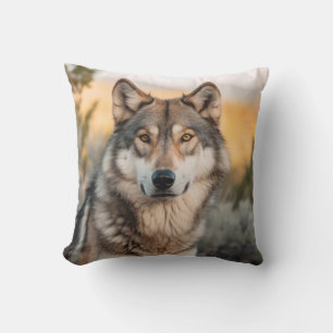 Almofada Lobo na natureza
