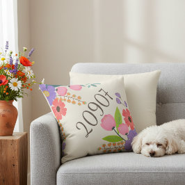 Almofada Local do Código ZIP Russo Travesseiro decorativo 1