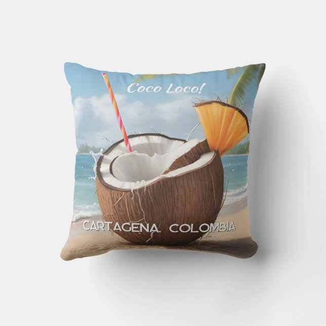 Almofada Localização Personalizada Coco Loco (Verso)
